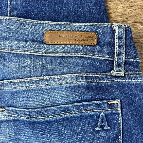 Articles of Society Women’s Mid Rise Ankle Skinny Jean with Raw Hem, size 26 - Picture 10 of 11